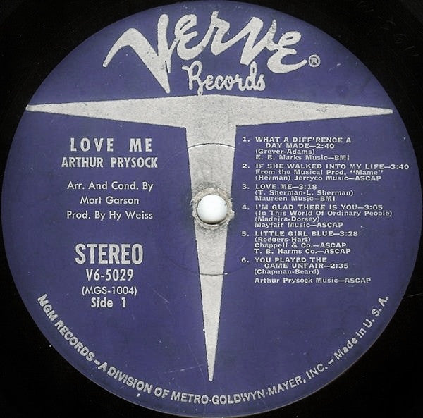 Arthur Prysock : Love Me (LP, Album)