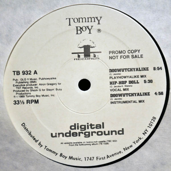 Digital Underground : Doowutchyalike (12", Promo, Whi)