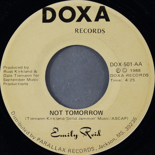 Emily Reid (3) : Not Tomorrow (7")