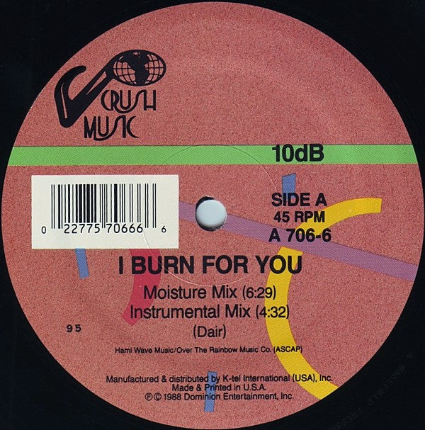 10dB : I Burn For You (12", Single)