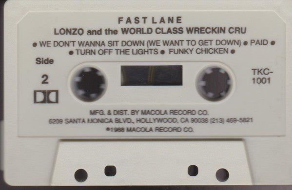 Lonzo & World Class Wreckin Kru* : Turn Off The Lights In The Fast Lane (Cass, Album, Bla)