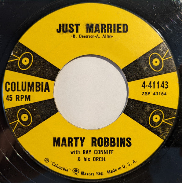 Marty Robbins With Ray Conniff & His Orch.* : Stairway Of Love / Just Married (7", Single)