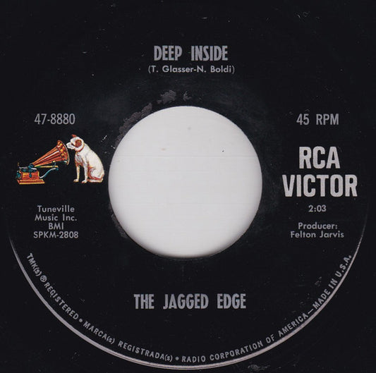 The Jagged Edge (3) : Deep Inside / Baby You Don't Know (7", Single, Hol)