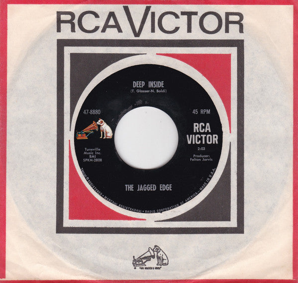 The Jagged Edge (3) : Deep Inside / Baby You Don't Know (7", Single, Hol)