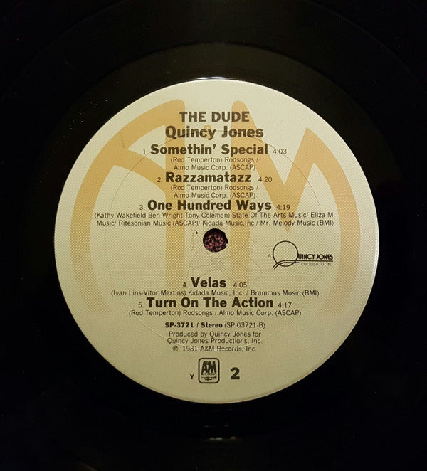 Quincy Jones : The Dude (LP, Album, Y -)