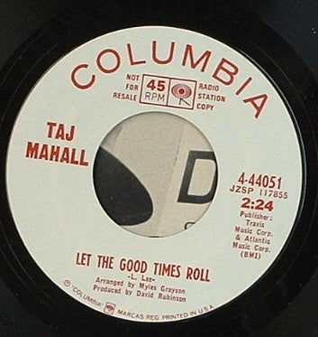 Taj Mahal : I Wish I Could Shimmy Like My Sister Kate (7", Single, Promo)