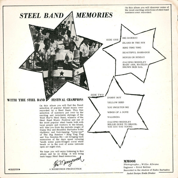 The West Stars Steel Band : Steel Band Memories (LP, Album)