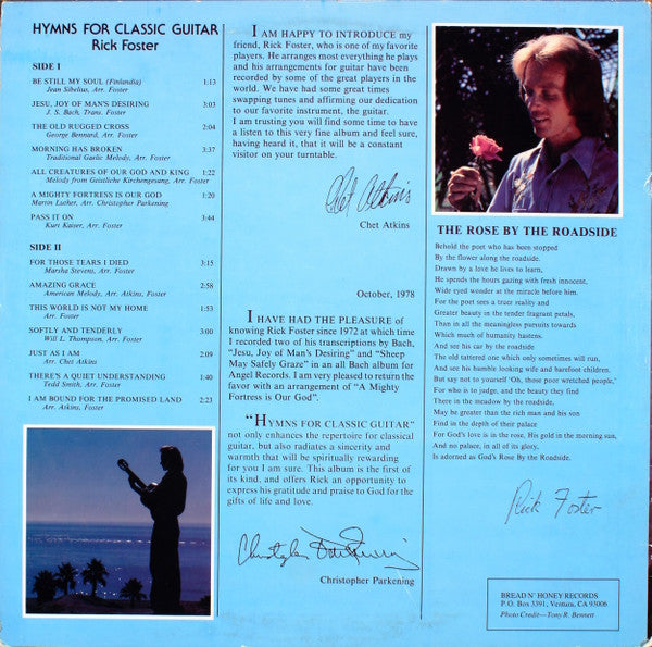 Rick Foster : Hymns For Classical Guitar (LP, Album)