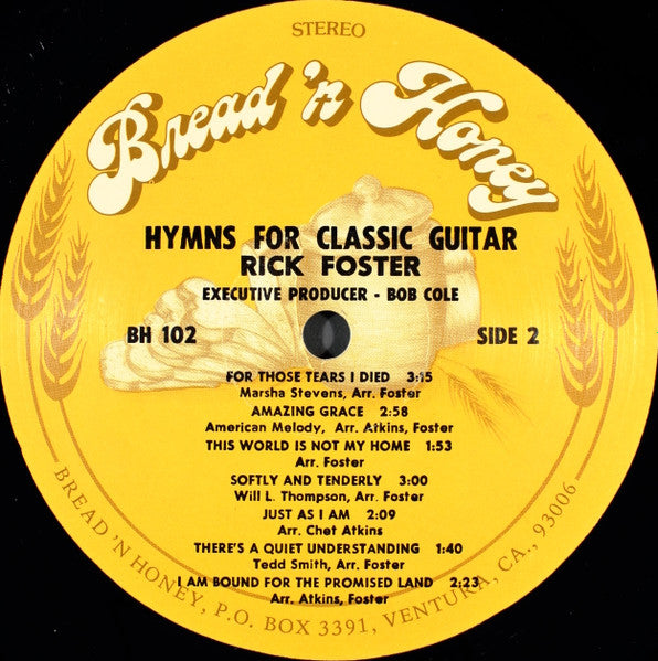 Rick Foster : Hymns For Classical Guitar (LP, Album)