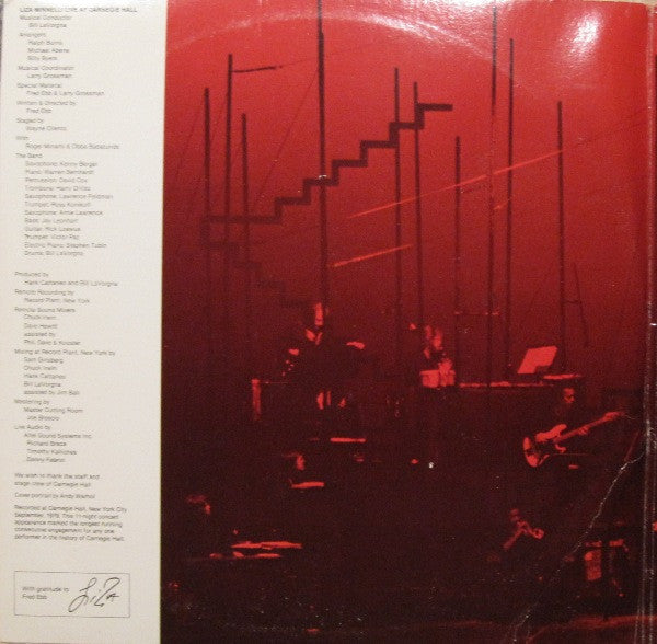Liza Minnelli : Live At Carnegie Hall (2xLP)