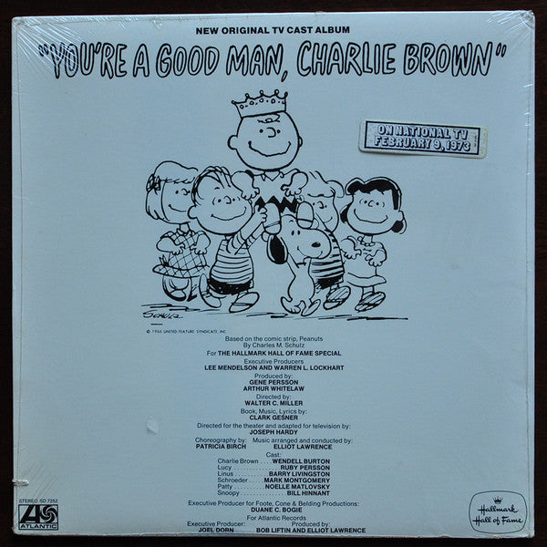 Various : New Original TV Cast Album "You're A Good Man, Charlie Brown" (LP, Album, MO )