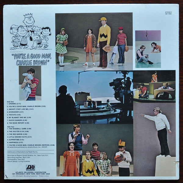 Various : New Original TV Cast Album "You're A Good Man, Charlie Brown" (LP, Album, MO )