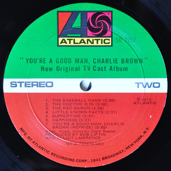 Various : New Original TV Cast Album "You're A Good Man, Charlie Brown" (LP, Album, MO )