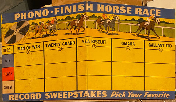Unknown Artist : Which Horse Wins?: Phono-Finish Horse Race (Shellac, 12" + Box)