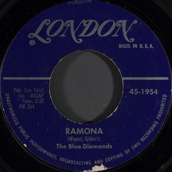 The Blue Diamonds : Ramona (7")