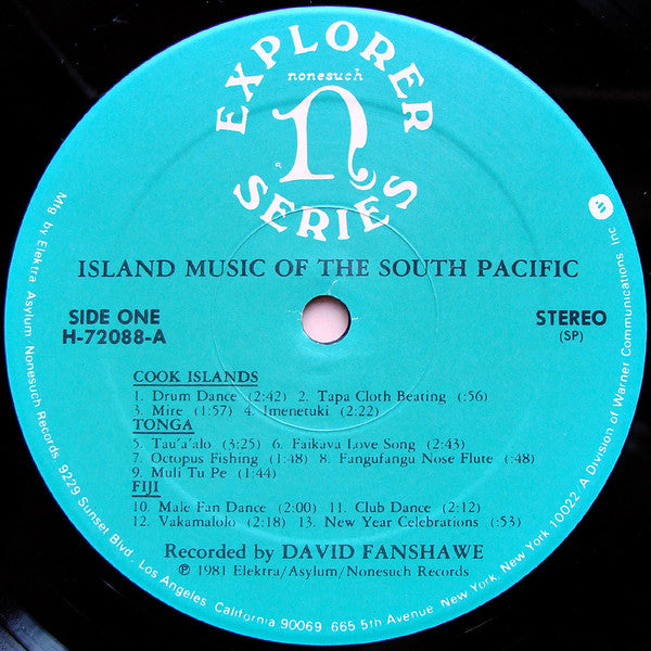 Unknown Artist : Island Music Of The South Pacific (LP)