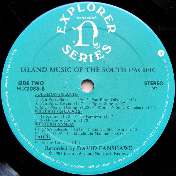 Unknown Artist : Island Music Of The South Pacific (LP)