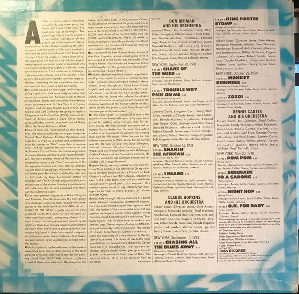 Don Redman, Claude Hopkins, Benny Carter : Big Bands Uptown 1931-1940 (LP, Comp)
