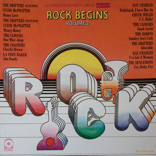 Various : Rock Begins Volume 2 (LP, Comp)