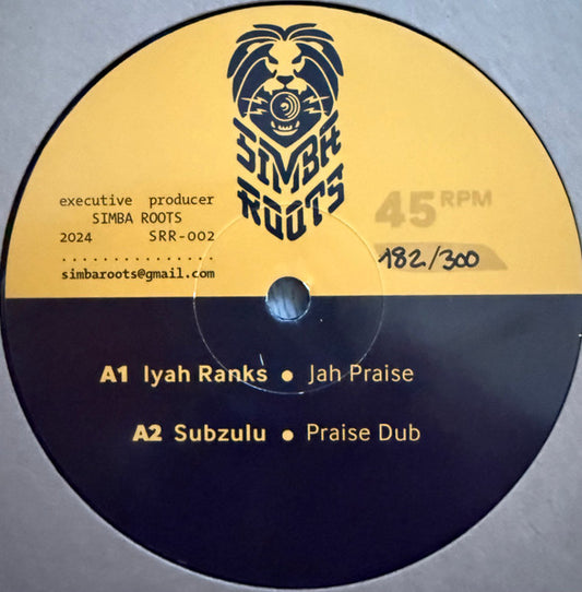 Iyah Ranks / Subzulu / Taiken : Jah Praise / Asinikaa (12", Ltd, Num)