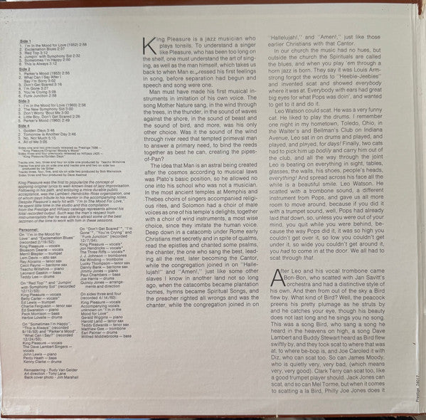 King Pleasure : The Source (2xLP, Comp, Mono, RM)
