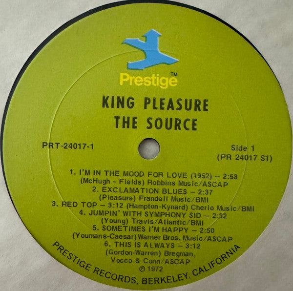 King Pleasure : The Source (2xLP, Comp, Mono, RM)