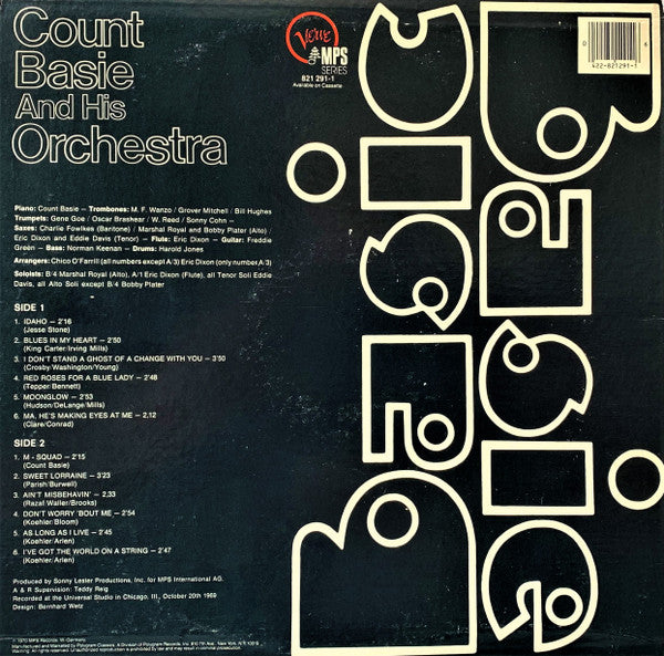 Count Basie Orchestra : Basic Basie (LP, Album, RE)
