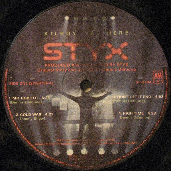 Styx : Kilroy Was Here (LP, Album, Club)