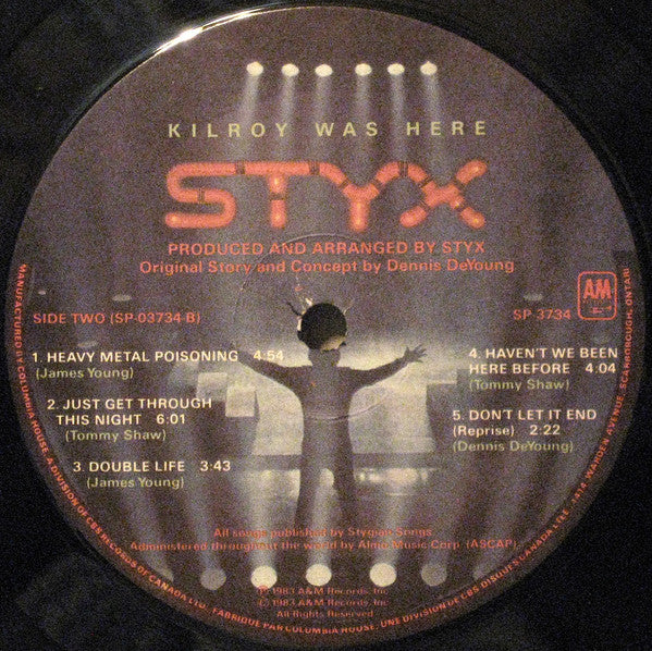 Styx : Kilroy Was Here (LP, Album, Club)