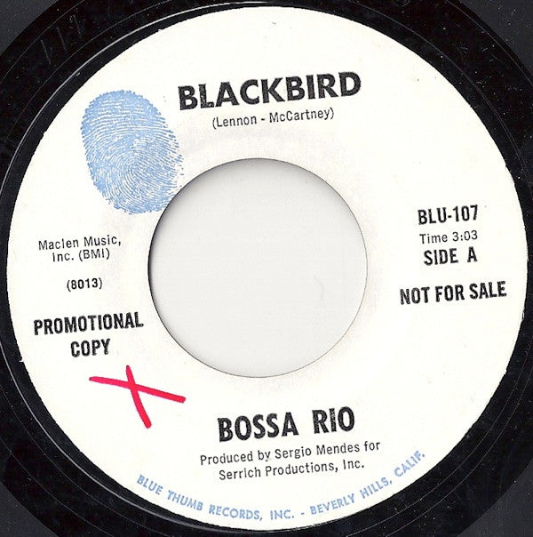 Bossa Rio : Blackbird / Girl Talk (7", Promo)