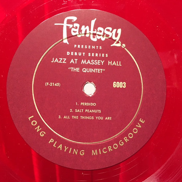 Charlie Chan (5) • Dizzy Gillespie • Bud Powell • Max Roach • Charlie Mingus* : Jazz At Massey Hall (LP, Album, Mono, RE, Red)