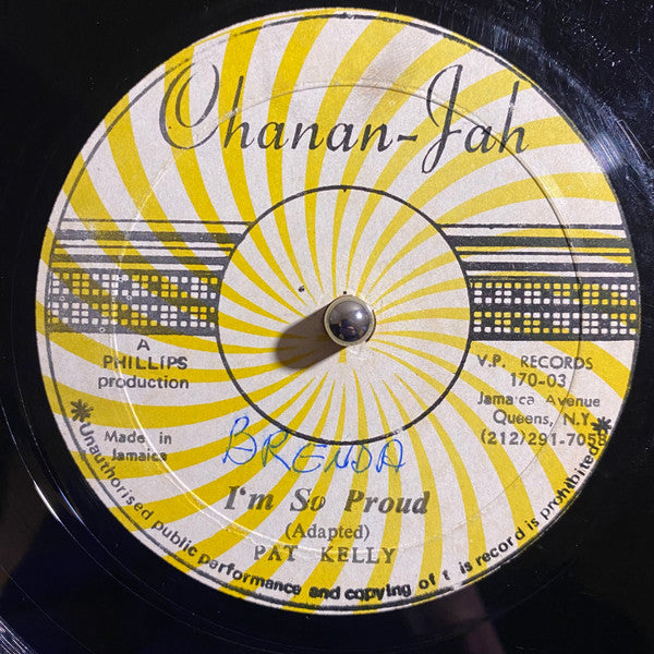Pat Kelly : Soulful Love / I'm So Proud (12", Single)