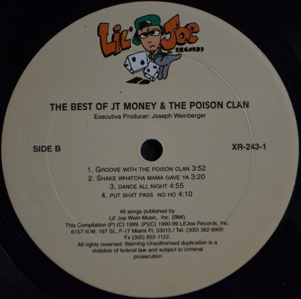 JT Money & Poison Clan : The Best Of JT Money & The Poison Clan (2xLP, Comp)