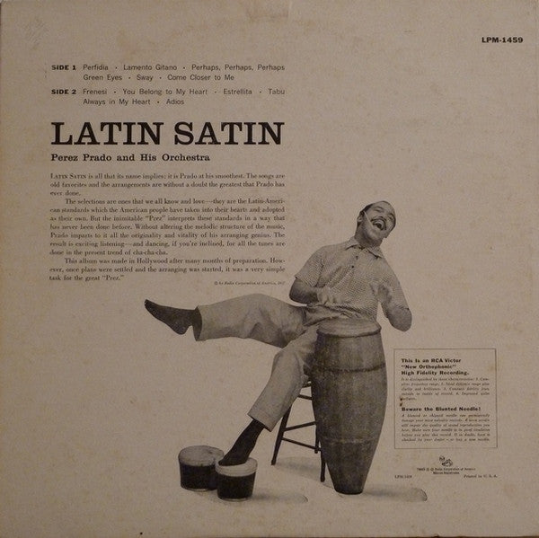 Perez Prado And His Orchestra : Latin Satin (LP, Album, Mono, Ind)