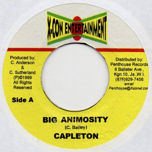 Capleton : Big Animosity (7")