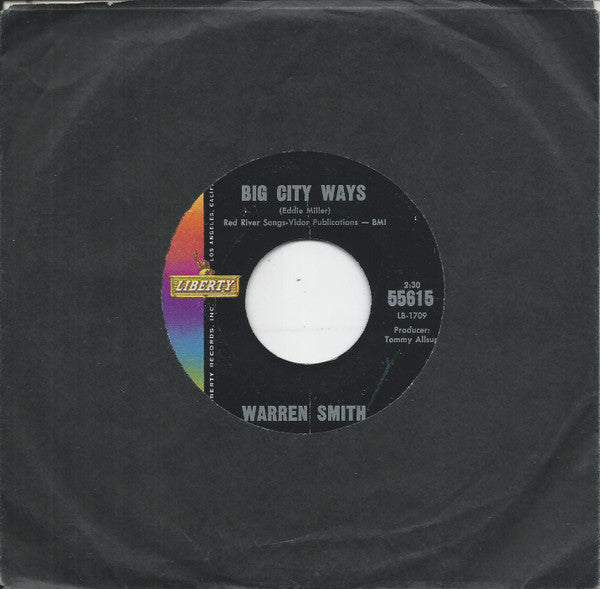 Warren Smith (3) : Big City Ways / That's Why I Sing In A Honky Tonk (7")