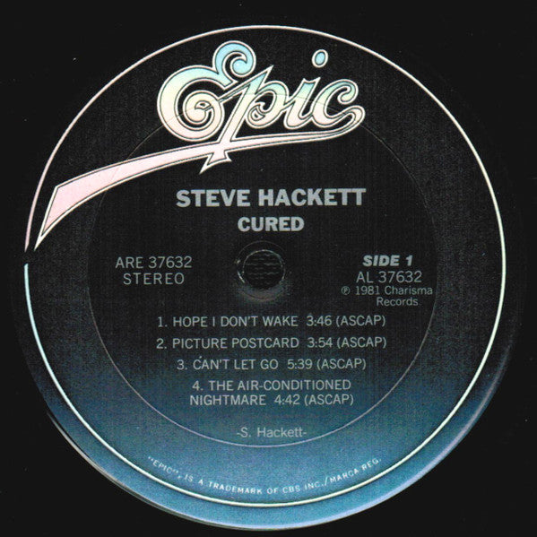 Steve Hackett : Cured (LP, Album, Pit)