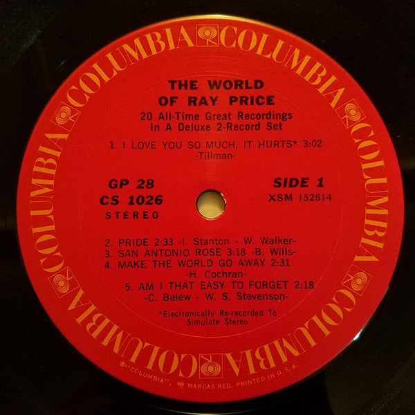 Ray Price : The World Of Ray Price (2xLP, Comp)