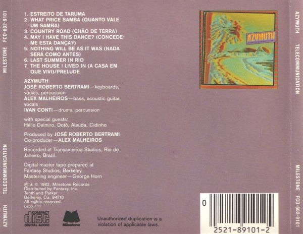 Azymuth : Telecommunication (CD, Album, RE)