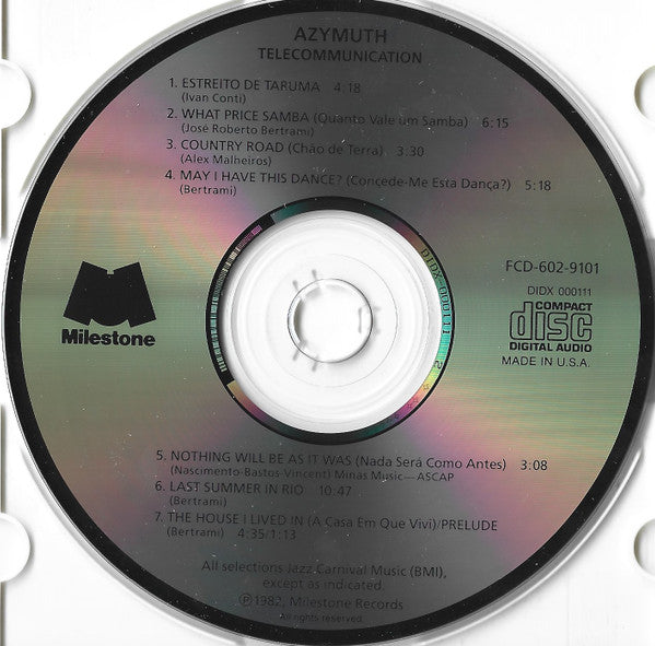 Azymuth : Telecommunication (CD, Album, RE)