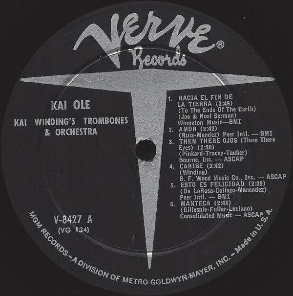 Kai Winding's Trombones And Orchestra* : Kai Olé (LP, Mono, Gat)