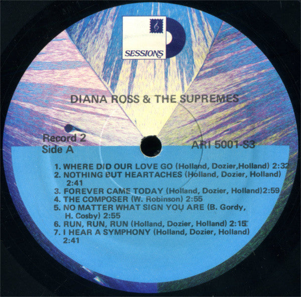 Diana Ross & The Supremes* : Sessions Presents Diana Ross & The Supremes (3xLP, Comp)