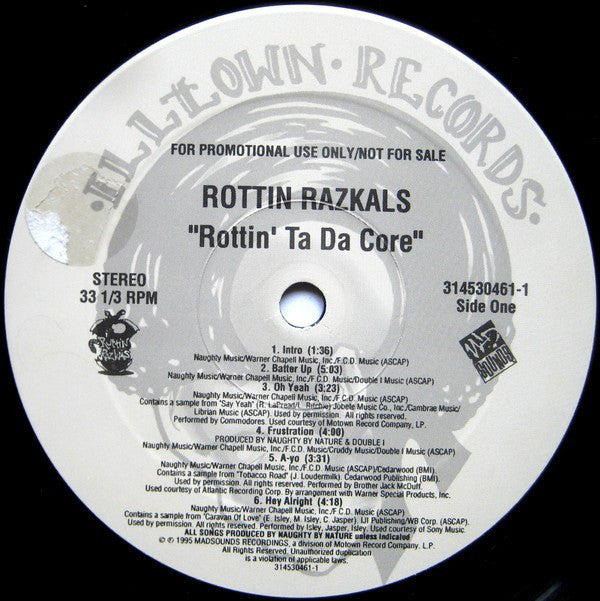 Rottin Razkals : Rottin Ta Da Core (LP, Album, Promo)