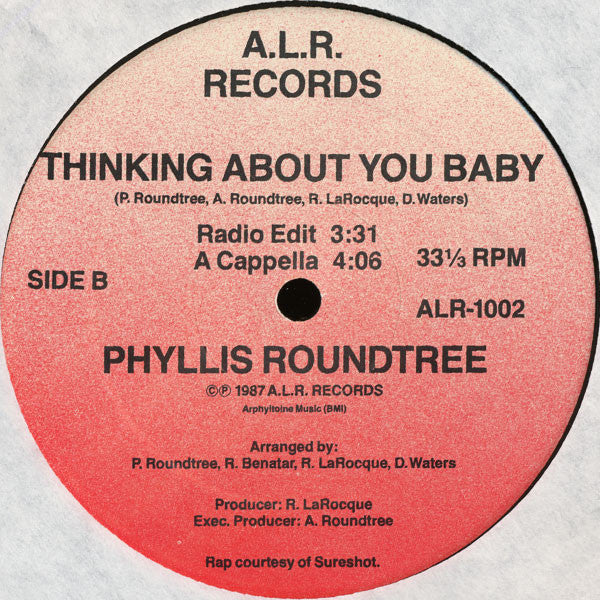 Phyllis Roundtree : Thinking About You Baby (12", Single)