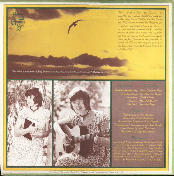 Karen Lafferty : Bird In A Golden Sky (LP, Album)