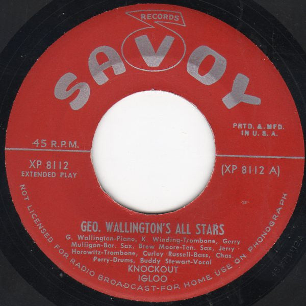 George Wallington : George Wallington (7", EP)
