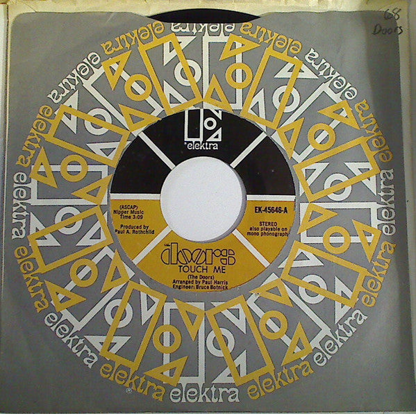 The Doors : Touch Me / Wild Child (7", Single, Styrene, MR)