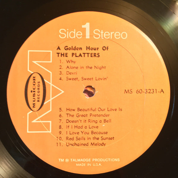 The Platters : A Golden Hour Of The Platters (LP, Comp)