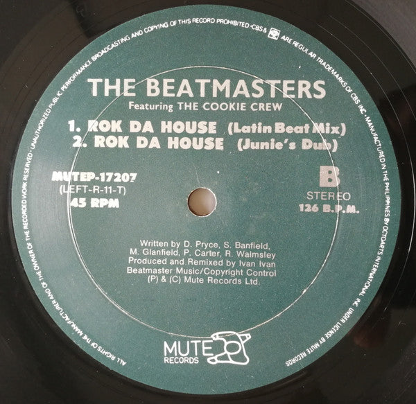 The Beatmasters Featuring The Cookie Crew : Rok Da House (12", Single)