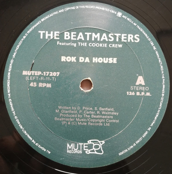 The Beatmasters Featuring The Cookie Crew : Rok Da House (12", Single)